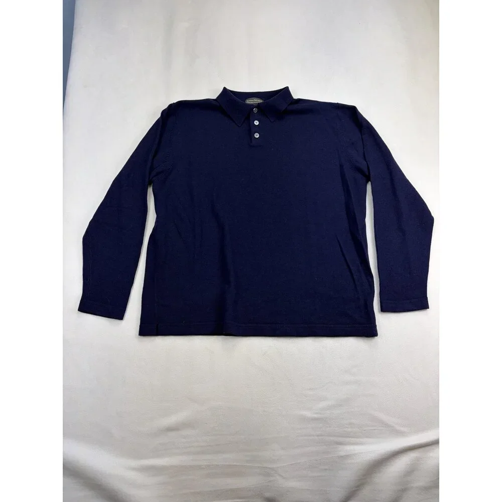 Banana Republic Men's Merino Wool Polo Sweater‎ L